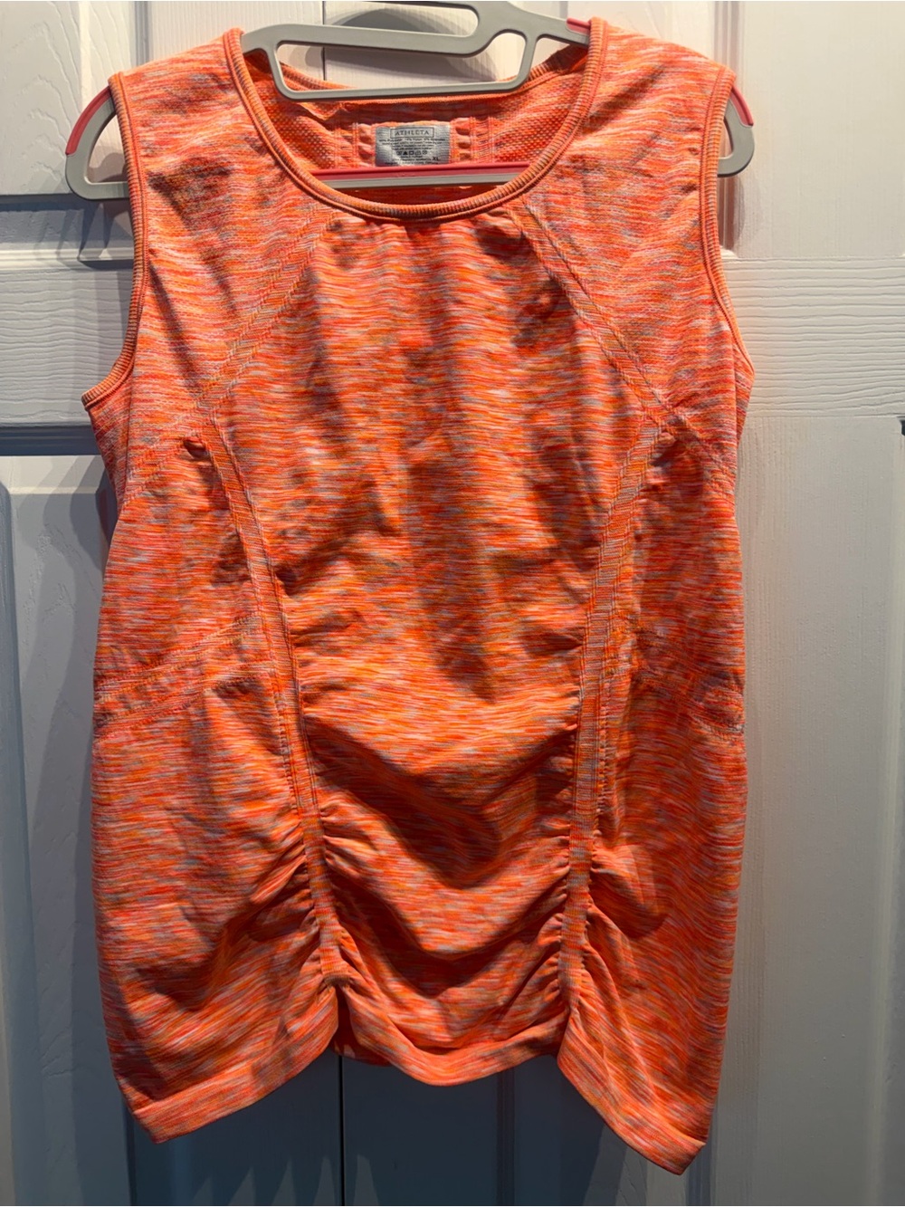 NWOT Athleta Fastest Track Muscle Ruched Tank Top XL